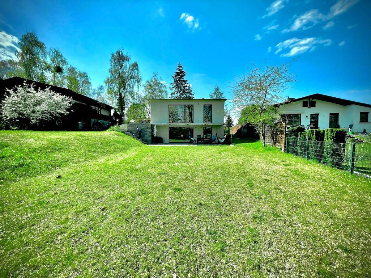 100m2 Naturidylle am Wald&See mit 1200m2 Garten Schwielowsee Exterior foto