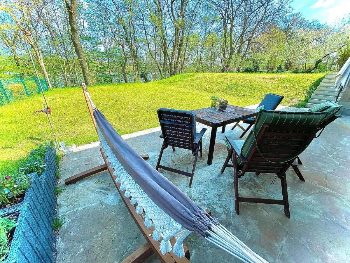 100m2 Naturidylle am Wald&See mit 1200m2 Garten Schwielowsee Exterior foto