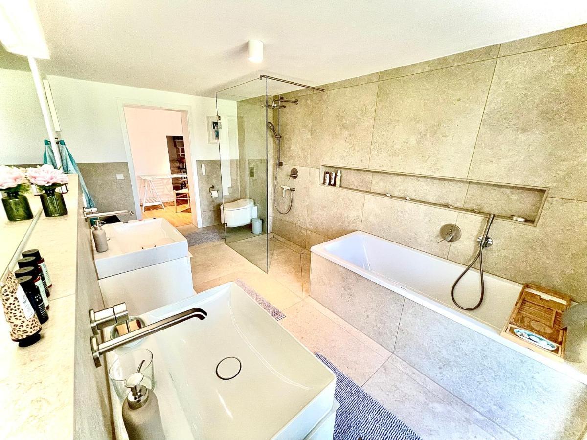 100m2 Naturidylle am Wald&See mit 1200m2 Garten Schwielowsee Exterior foto