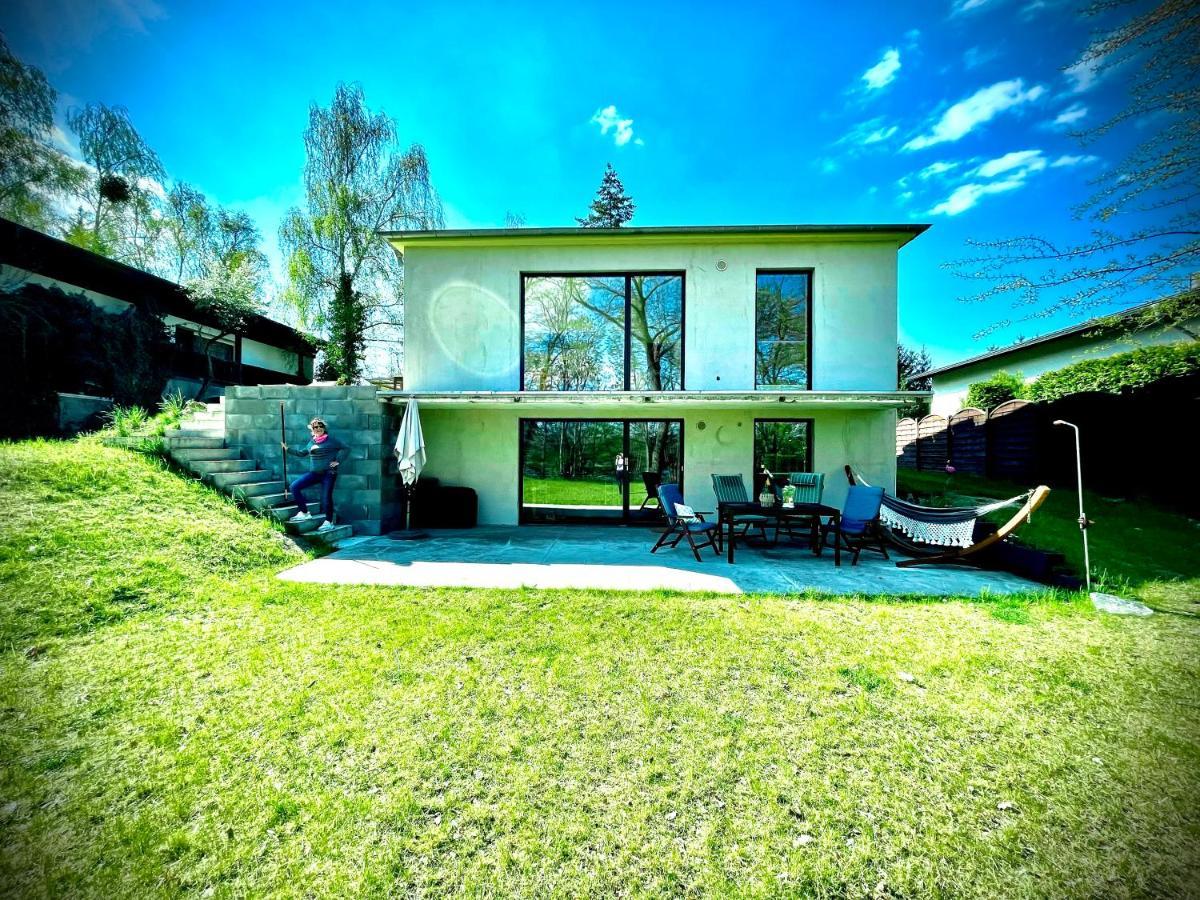 100m2 Naturidylle am Wald&See mit 1200m2 Garten Schwielowsee Exterior foto